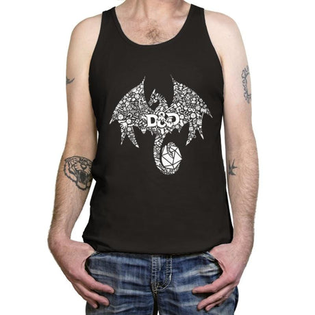 Mosaic Dragon - Tanktop Tanktop RIPT Apparel
