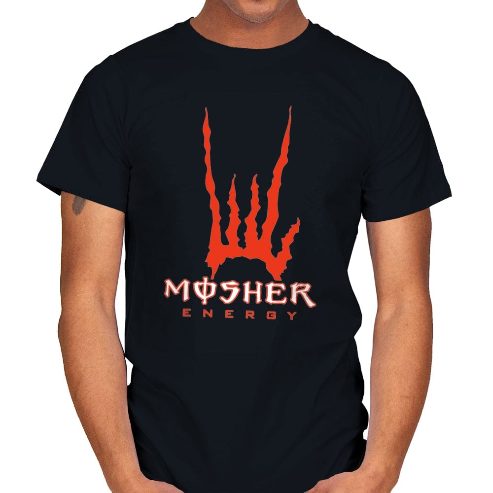 Mosher Energy - Mens T-Shirts RIPT Apparel Small / Black