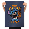 Most Metal Cousin - Prints Posters RIPT Apparel 18x24 / Navy
