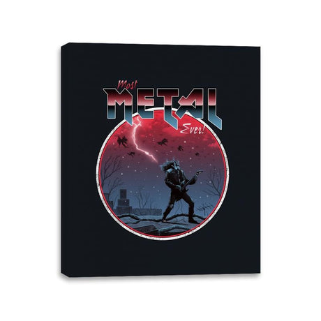 Most Metal Ever - Canvas Wraps Canvas Wraps RIPT Apparel 11x14 / Black