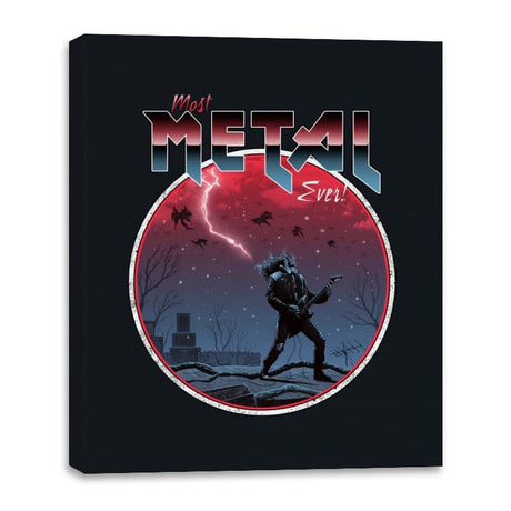 Most Metal Ever - Canvas Wraps Canvas Wraps RIPT Apparel 16x20 / Black