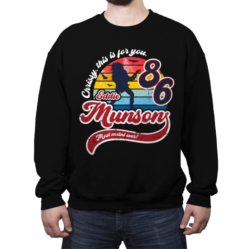 Most Metal Ever - Crew Neck Sweatshirt Crew Neck Sweatshirt RIPT Apparel Small / Black
