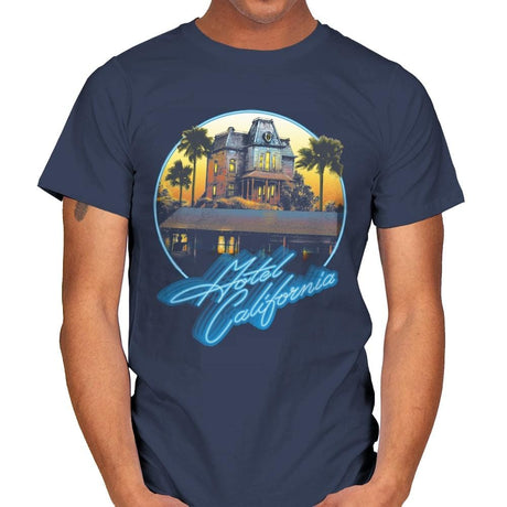 MOTEL CALIFORNIA - Mens T-Shirts RIPT Apparel Small / Navy