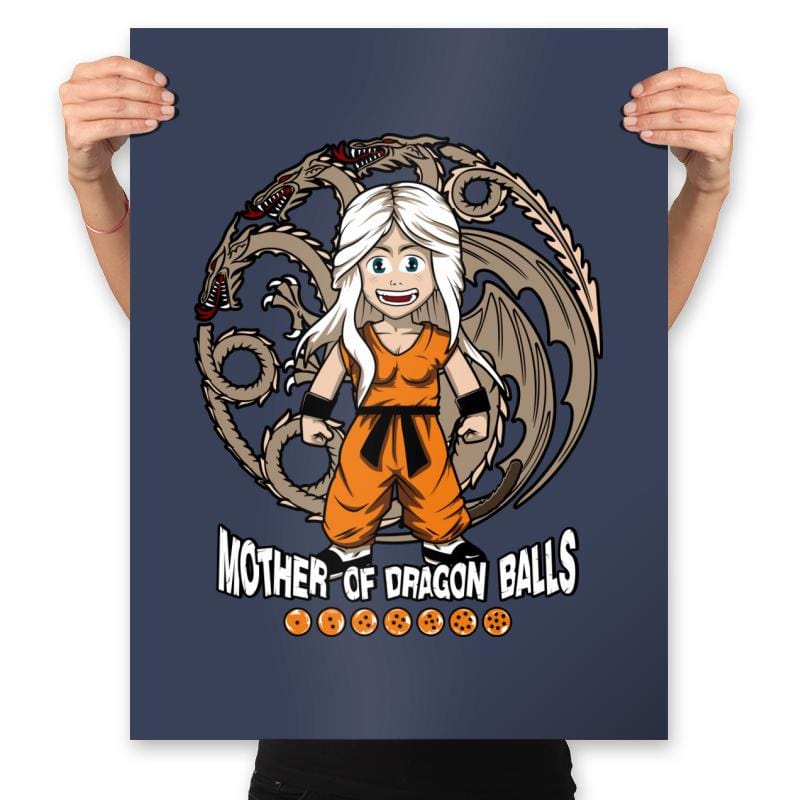 Mother of Dragon Balls - Prints Posters RIPT Apparel 18x24 / Navy