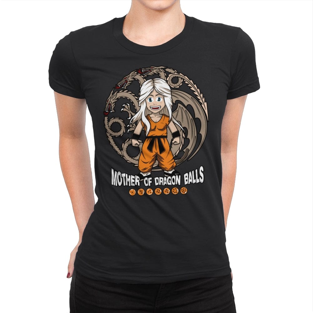Mother of Dragon Balls - Womens Premium T-Shirts RIPT Apparel Small / Black
