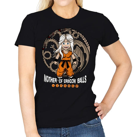 Mother of Dragon Balls - Womens T-Shirts RIPT Apparel Small / Black