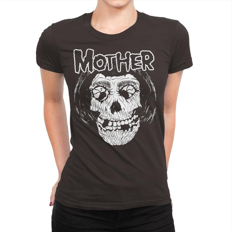 Motherfits - Womens Premium T-Shirts RIPT Apparel Small / Dark Chocolate