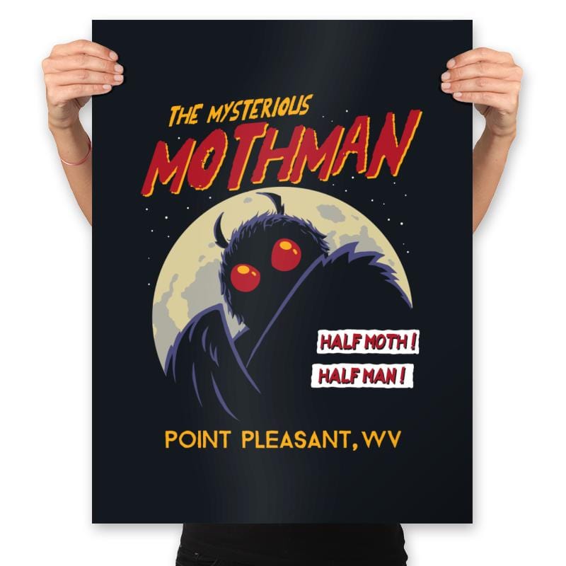Mothman - Prints Posters RIPT Apparel 18x24 / Black