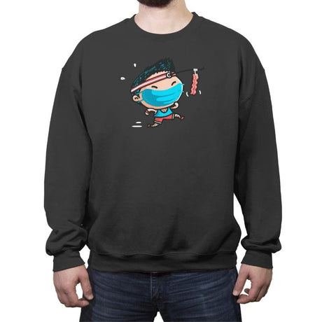 Motivation-Pandemic Edition - Crew Neck Sweatshirt Crew Neck Sweatshirt RIPT Apparel Small / Charcoal
