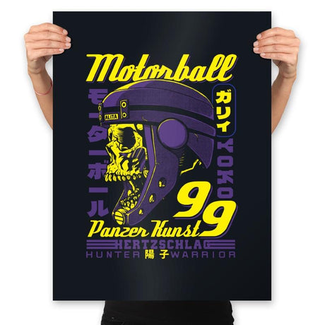 Motorball 99 - Prints Posters RIPT Apparel 18x24 / Black