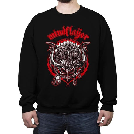 Motorflayer - Crew Neck Sweatshirt Crew Neck Sweatshirt RIPT Apparel Small / Black