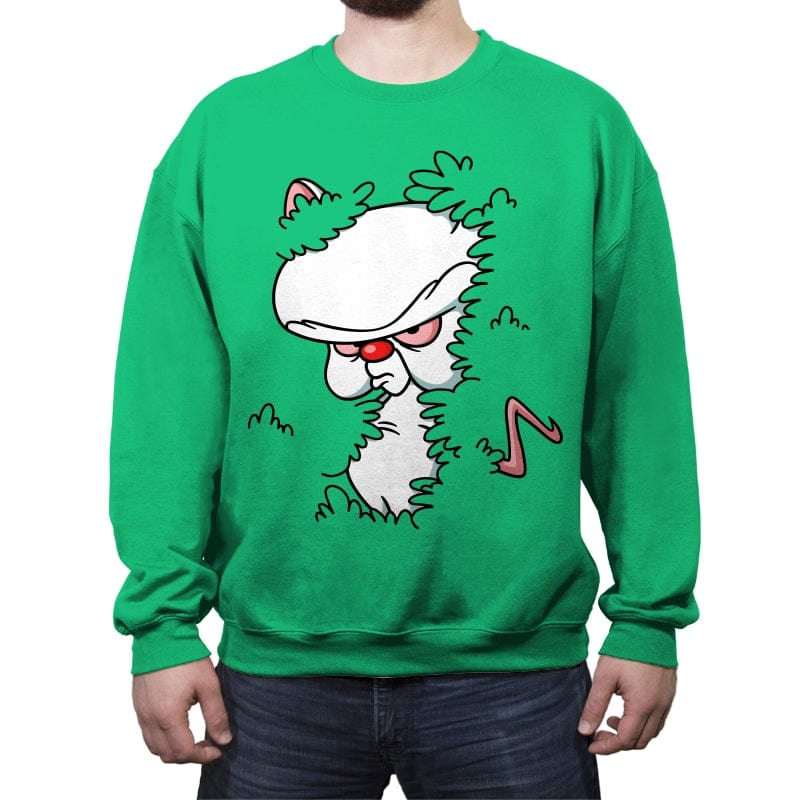 Mouse in the Bush - Crew Neck Sweatshirt Crew Neck Sweatshirt RIPT Apparel Small / Irish Green
