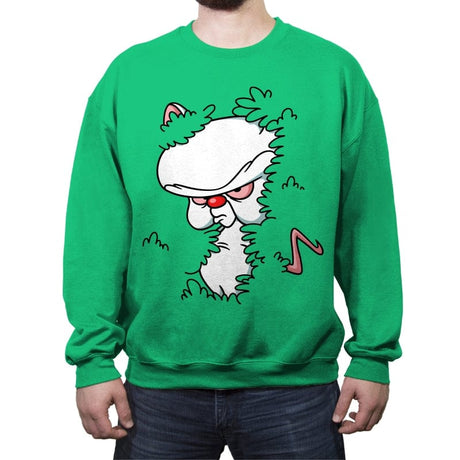 Mouse in the Bush - Crew Neck Sweatshirt Crew Neck Sweatshirt RIPT Apparel Small / Irish Green