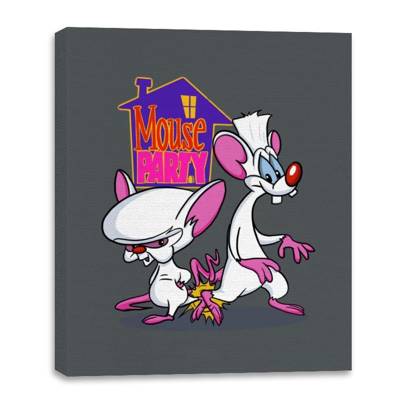 Mouse Party - Canvas Wraps Canvas Wraps RIPT Apparel 16x20 / Charcoal
