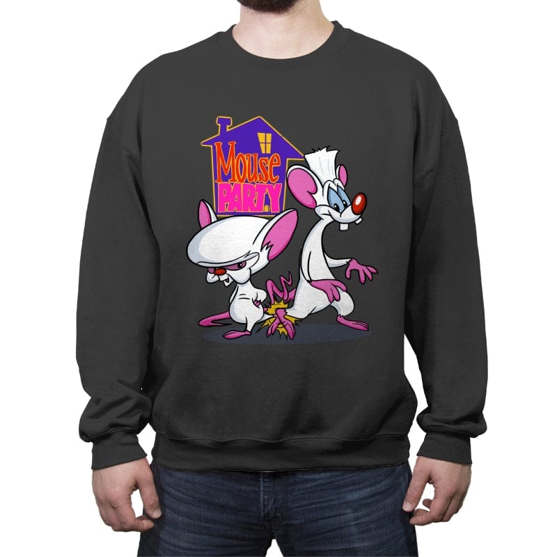 Mouse Party - Crew Neck Sweatshirt Crew Neck Sweatshirt RIPT Apparel Small / Charcoal
