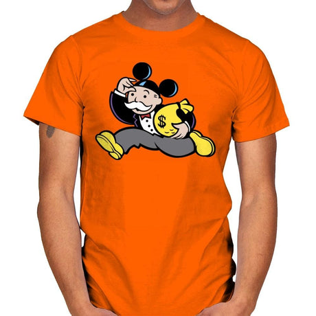 Mousopoly - Mens T-Shirts RIPT Apparel Small / Orange