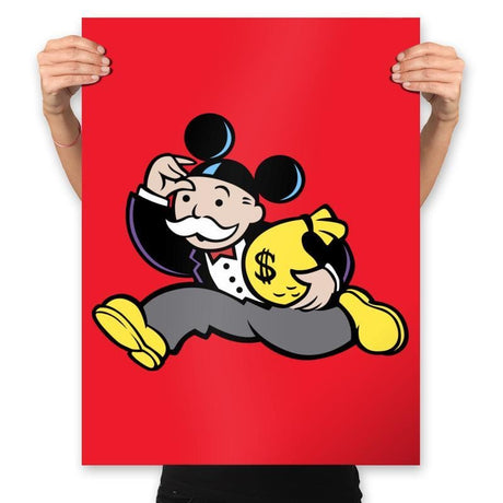 Mousopoly - Prints Posters RIPT Apparel 18x24 / Red