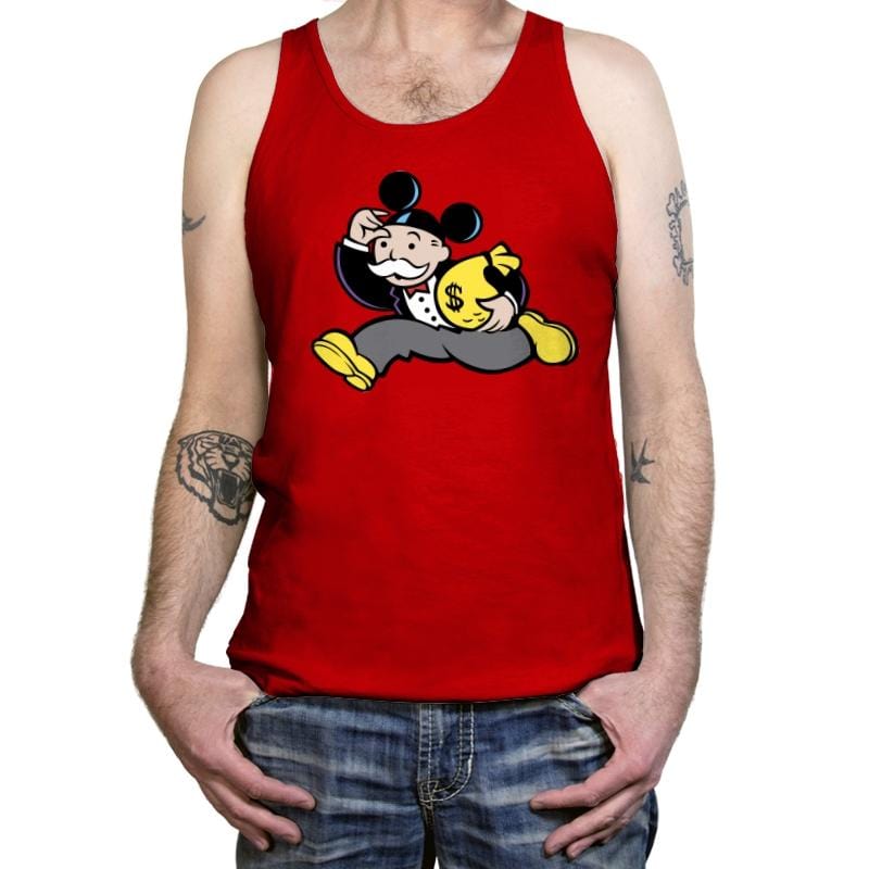 Mousopoly - Tanktop Tanktop RIPT Apparel X-Small / Red