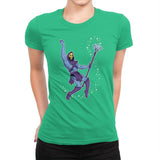 Moving The Skeleton - Womens Premium T-Shirts RIPT Apparel Small / Kelly Green