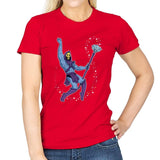 Moving The Skeleton - Womens T-Shirts RIPT Apparel Small / Red