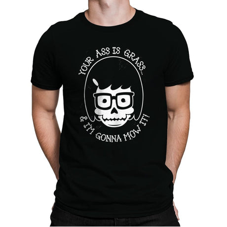 Mow Your Grass - Mens Premium T-Shirts RIPT Apparel Small / Black