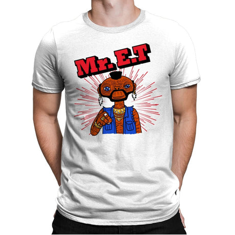 Mr ET - Mens Premium T-Shirts RIPT Apparel Small / White