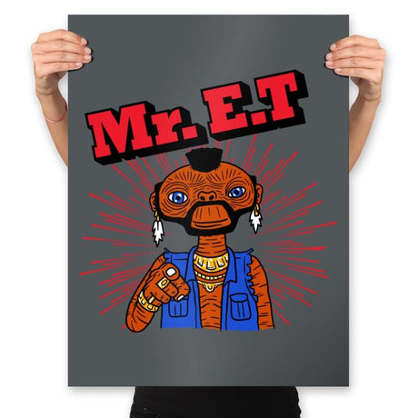 Mr ET - Prints Posters RIPT Apparel 18x24 / Charcoal
