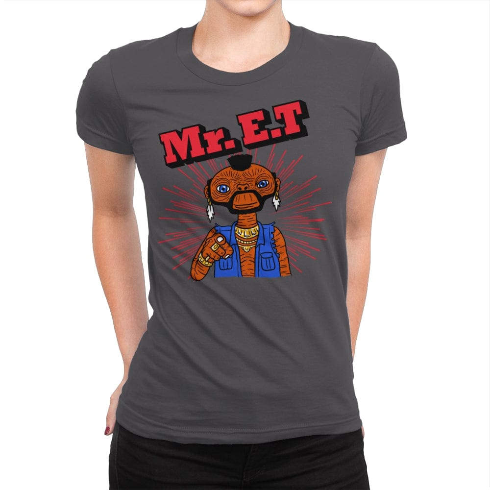 Mr ET - Womens Premium T-Shirts RIPT Apparel Small / Heavy Metal