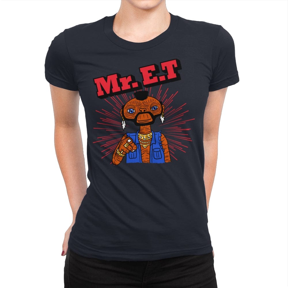 Mr ET - Womens Premium T-Shirts RIPT Apparel Small / Midnight Navy