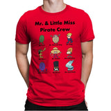 Mr. & Little Miss Pirate Crew - Mens Premium T-Shirts RIPT Apparel Small / Red