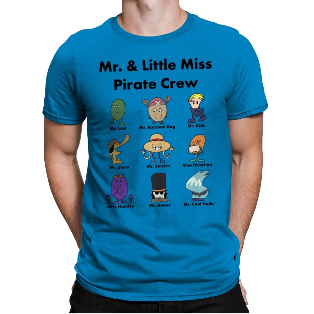 Mr. & Little Miss Pirate Crew - Mens Premium T-Shirts RIPT Apparel Small / Turqouise