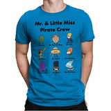 Mr. & Little Miss Pirate Crew - Mens Premium T-Shirts RIPT Apparel Small / Turqouise