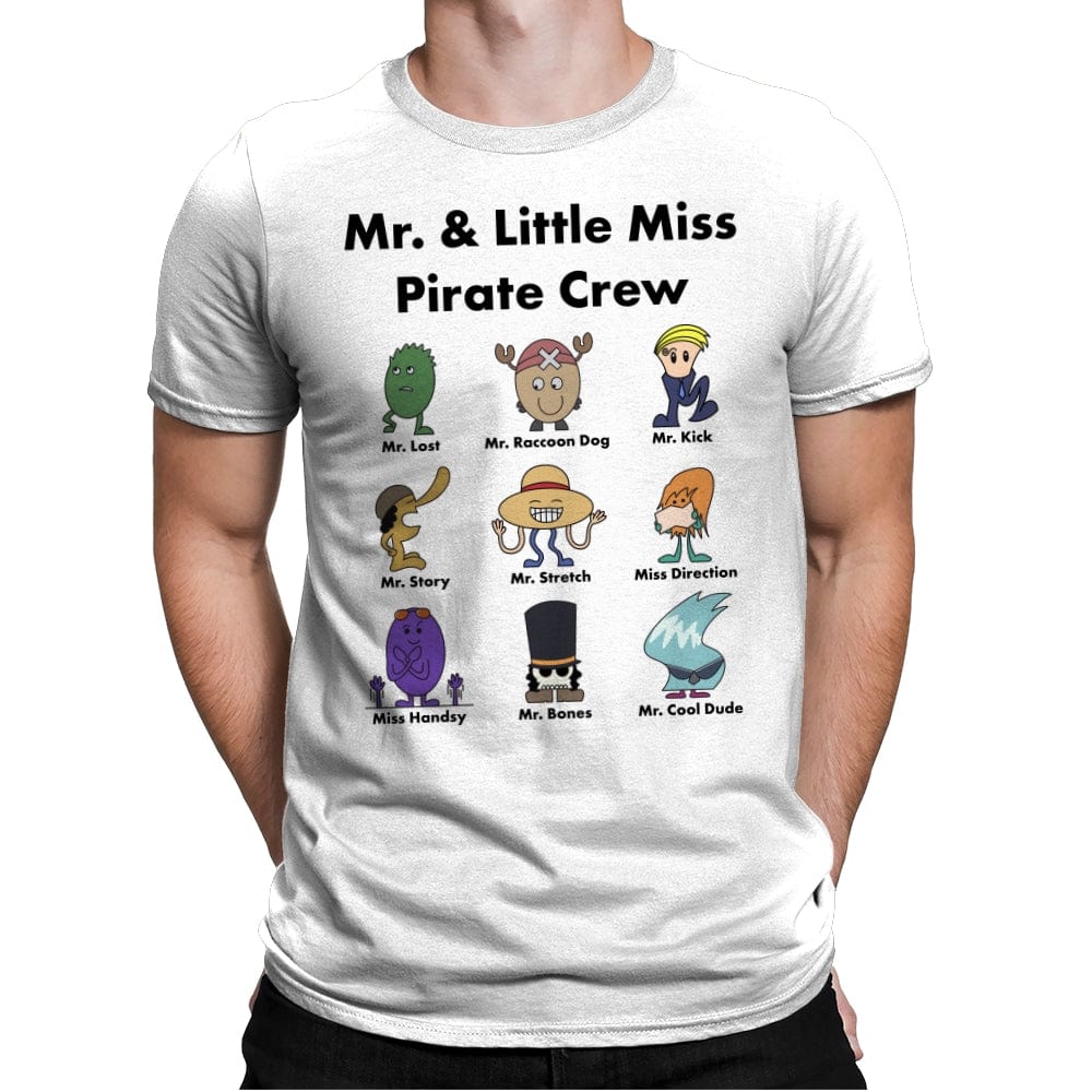 Mr. & Little Miss Pirate Crew - Mens Premium T-Shirts RIPT Apparel Small / White
