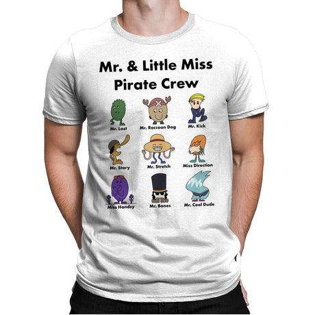 Mr. & Little Miss Pirate Crew - Mens Premium T-Shirts RIPT Apparel Small / White