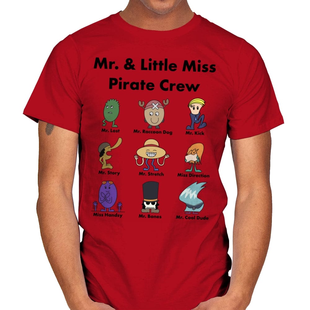 Mr. & Little Miss Pirate Crew - Mens T-Shirts RIPT Apparel Small / Red
