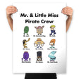 Mr. & Little Miss Pirate Crew - Prints Posters RIPT Apparel 18x24 / White