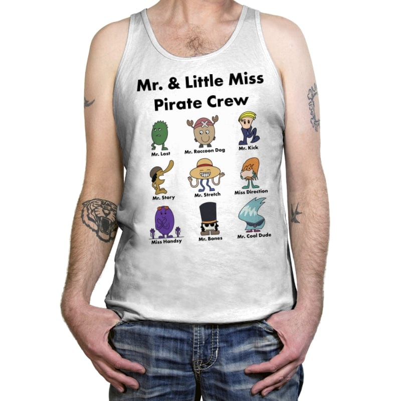 Mr. & Little Miss Pirate Crew - Tanktop Tanktop RIPT Apparel X-Small / White