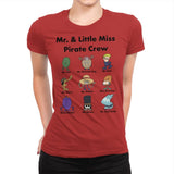 Mr. & Little Miss Pirate Crew - Womens Premium T-Shirts RIPT Apparel Small / Red