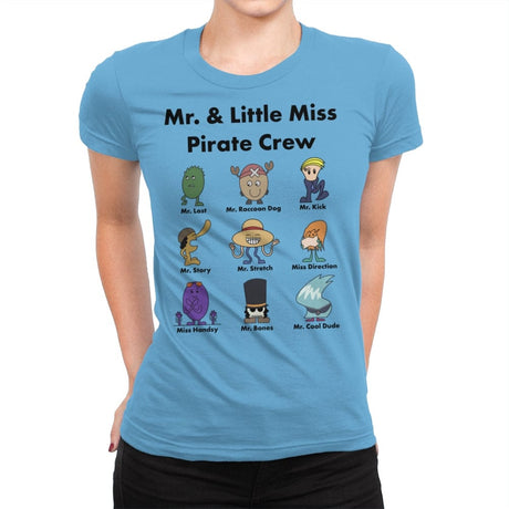 Mr. & Little Miss Pirate Crew - Womens Premium T-Shirts RIPT Apparel Small / Turquoise