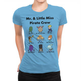 Mr. & Little Miss Pirate Crew - Womens Premium T-Shirts RIPT Apparel Small / Turquoise