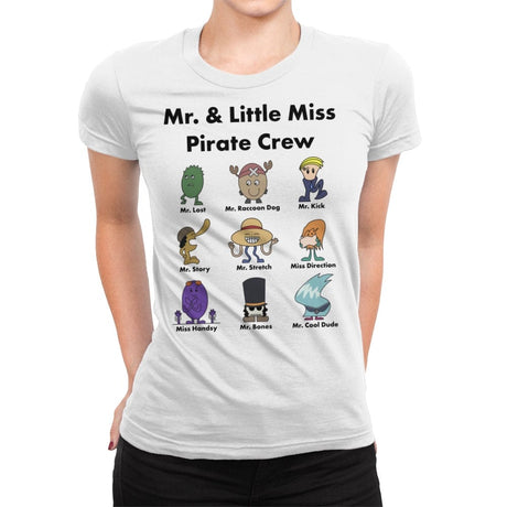 Mr. & Little Miss Pirate Crew - Womens Premium T-Shirts RIPT Apparel Small / White