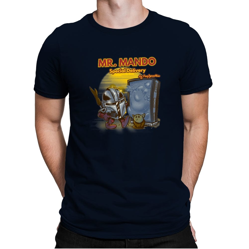 Mr. Mando - Mens Premium T-Shirts RIPT Apparel Small / Midnight Navy