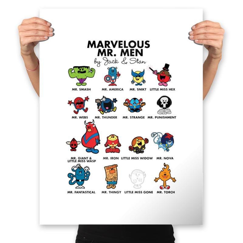 Mr Marvelous - Prints Posters RIPT Apparel 18x24 / White
