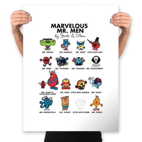 Mr Marvelous - Prints Posters RIPT Apparel 18x24 / White