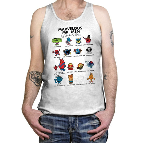 Mr Marvelous - Tanktop Tanktop RIPT Apparel X-Small / White