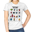 Mr Marvelous - Womens T-Shirts RIPT Apparel Small / White