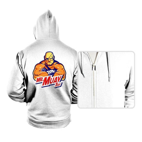 Mr. Muay Thai - Hoodies Hoodies RIPT Apparel Small / White