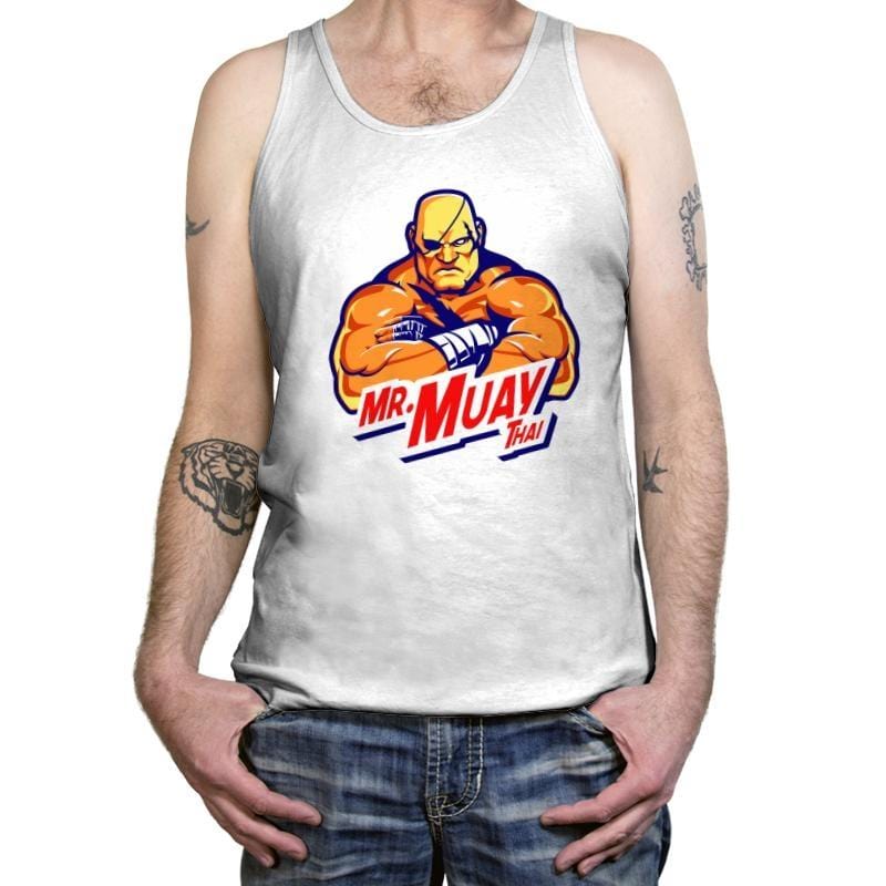 Mr. Muay Thai - Tanktop Tanktop RIPT Apparel X-Small / White