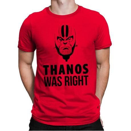 Mr Right - Mens Premium T-Shirts RIPT Apparel Small / Red