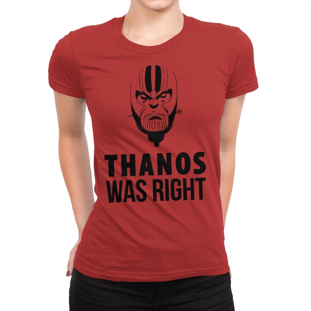 Mr Right - Womens Premium T-Shirts RIPT Apparel Small / Red